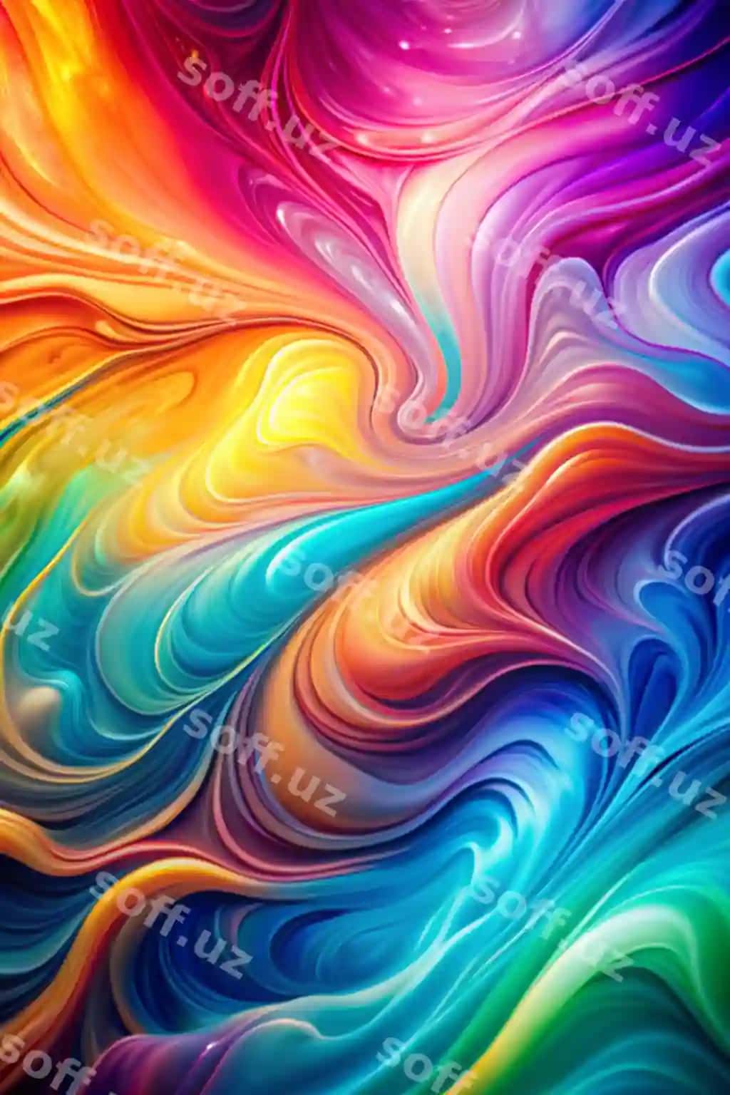 Gradient anqarli qovoq foni parlak rangli suyuq aralashma bulanik suyuq rangli aralashma erkin o'tishlar bozirla ranglar rangli gradient | Gradient abstract grain background bright color liquid blend blurred fluid colorful mix smooth transitions iridescent colors colorful gradient