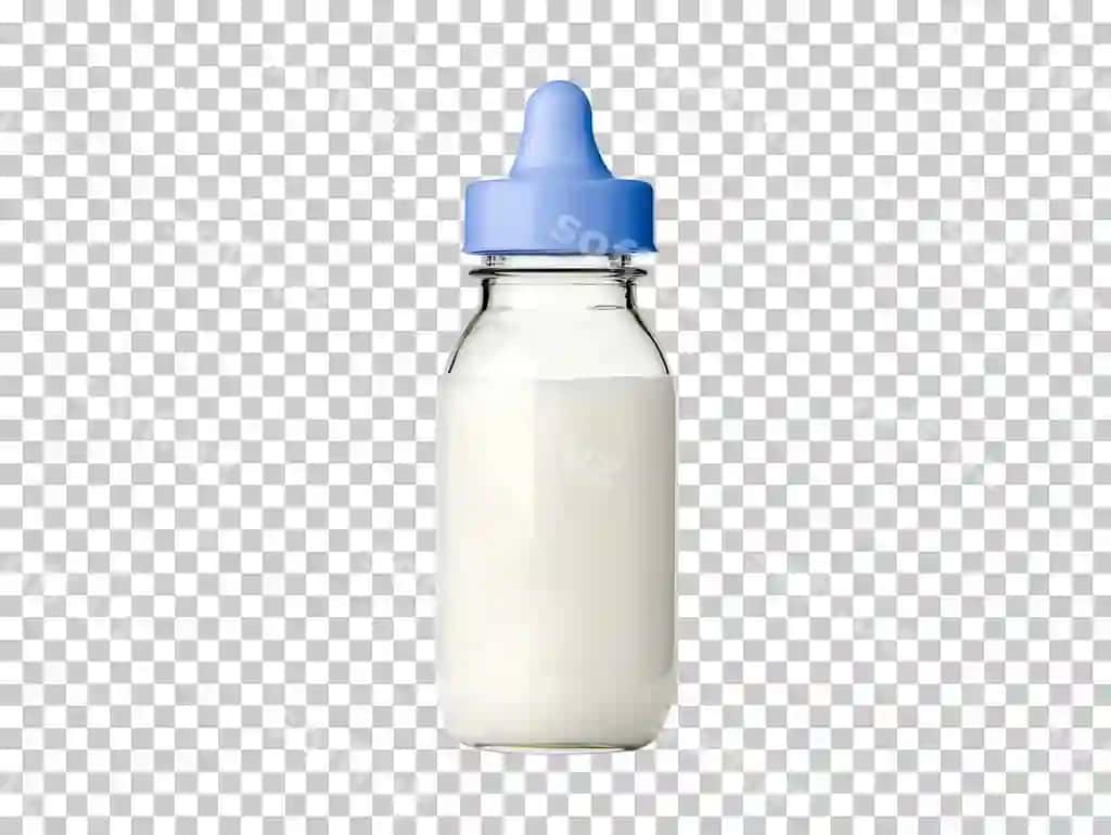 To'liq bolalar qo'riq ajraltirilgan shaffof fonda png psd | Full baby bottle isolated transparent background png psd