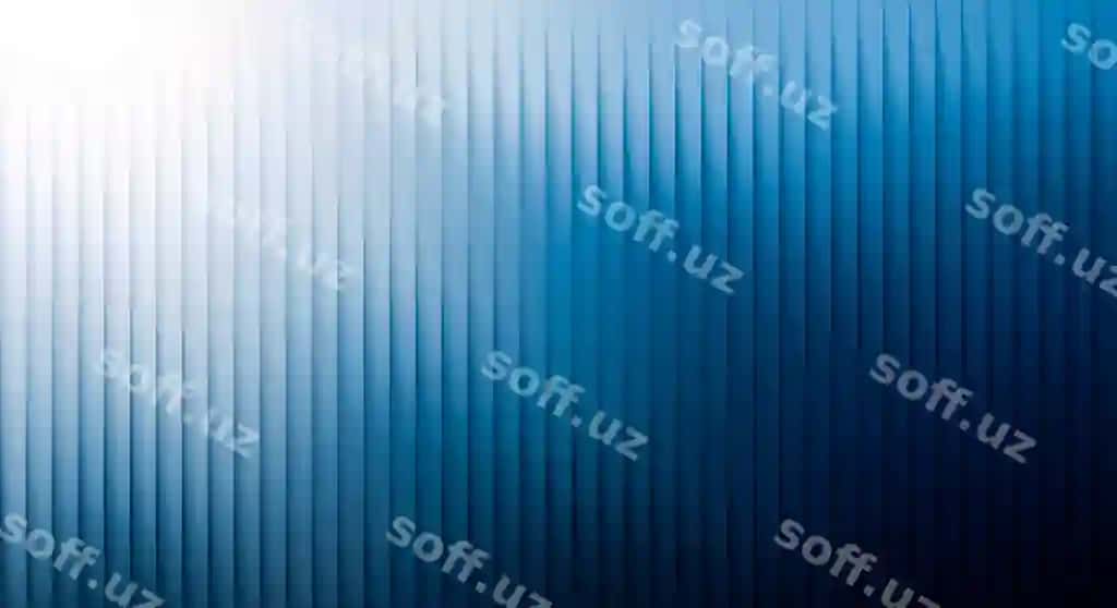 Abstrakt ko'k fonda vertikal chiziqlar bilan yorqin aks ettirish zamonaviy dizayn | Abstract blue background with vertical lines light reflections modern design