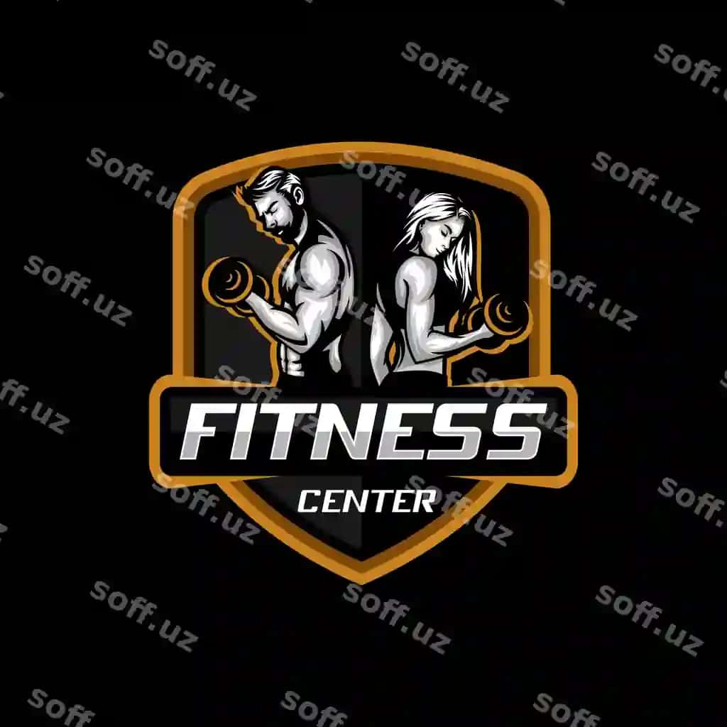 Fitnes markazi logotipi | Fitness center logo