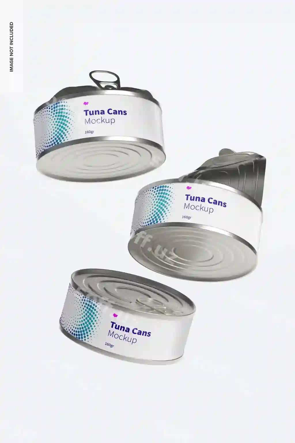 160gr tuna bankalari mockup | 160gr tuna cans mockup