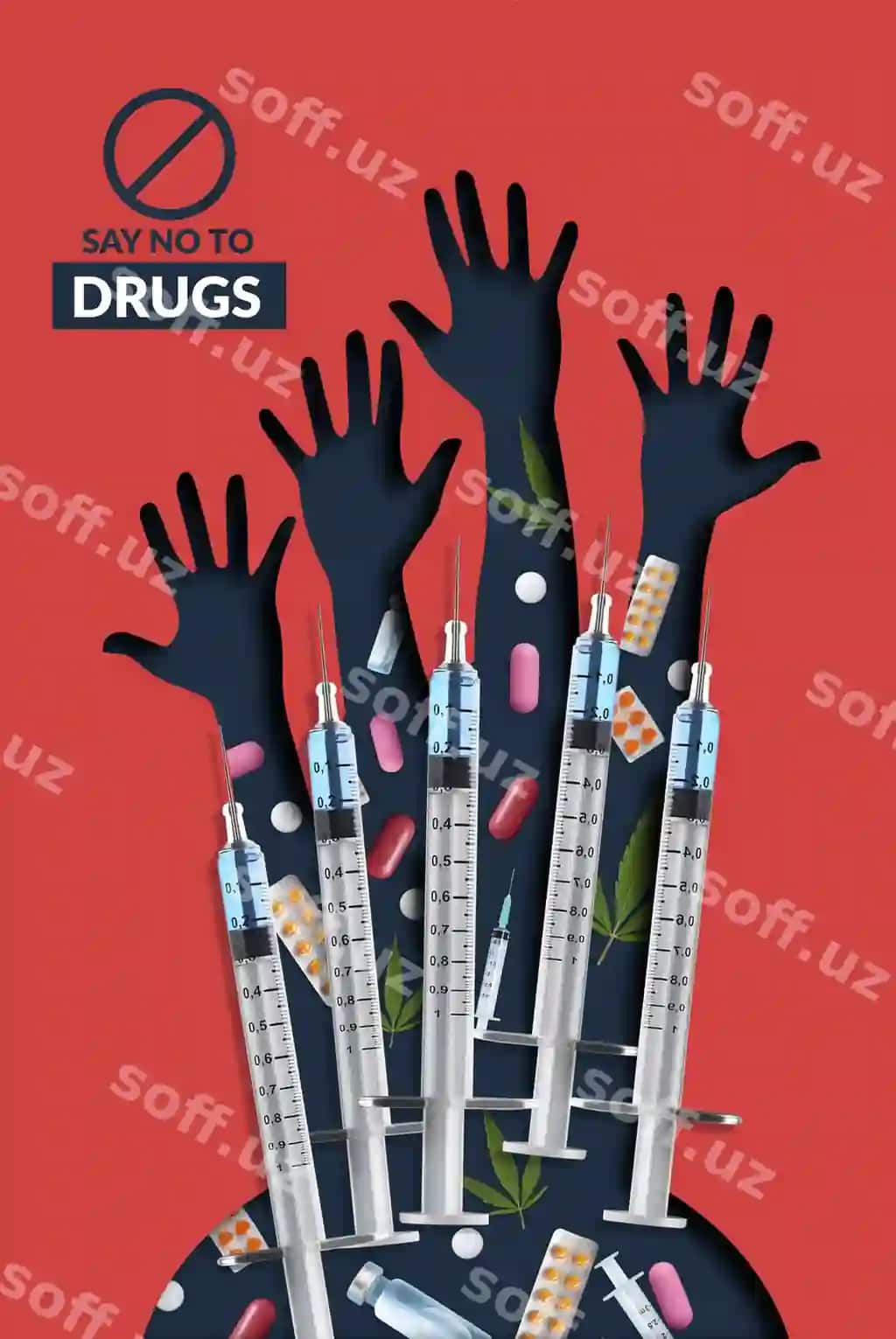 Bog'lanishning afsusga keltirmaslik uchun shoirligi banneri | Drug abuse awareness banner