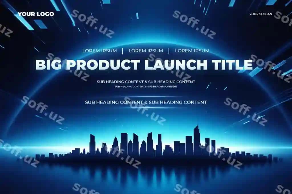 Texnologiya aklli shahar ko'k orqa fonda tarmoq kontseptsiyasi PSD | Technology smart city blue background network concept psd