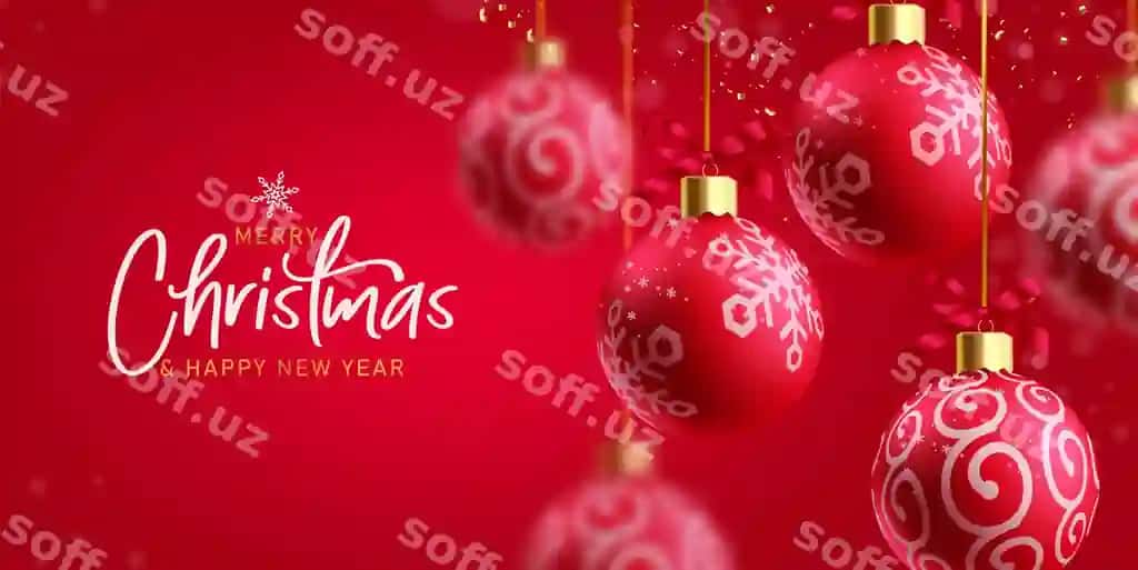 Yul to'plari vektor dizayn orqa fon Baxmalar Yul Baxmalar yangi yil | Christmas balls vector design background merry christmas happy new