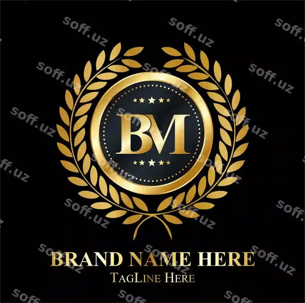Bm bozoroviy brend logotipi | Bm luxury brand logo