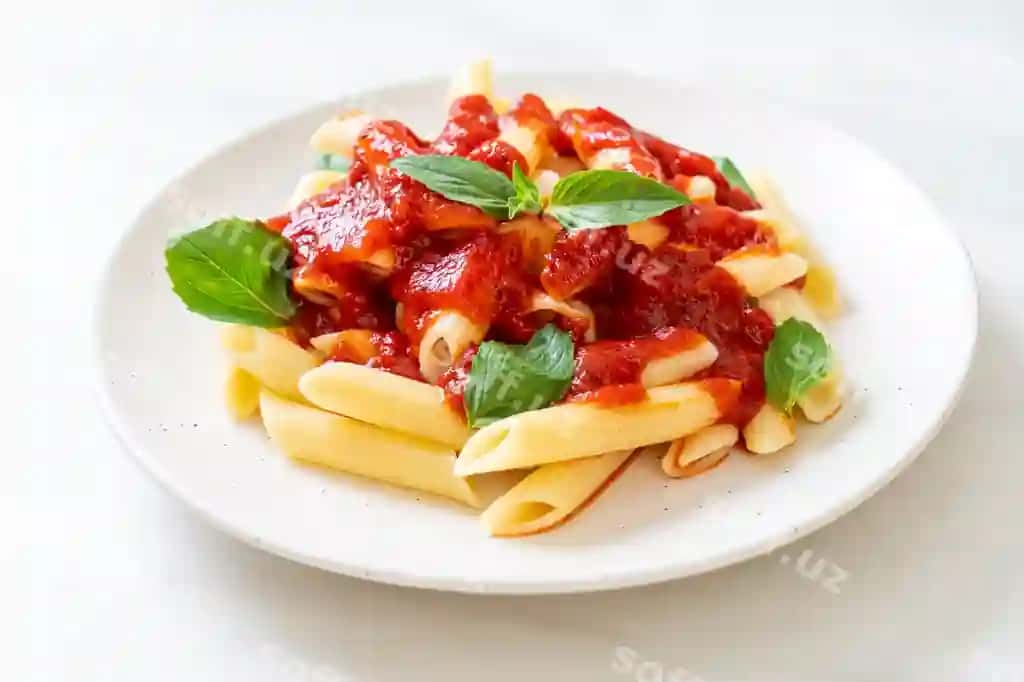 Penne pasta pomidor sosi | Penne pasta tomato sauce