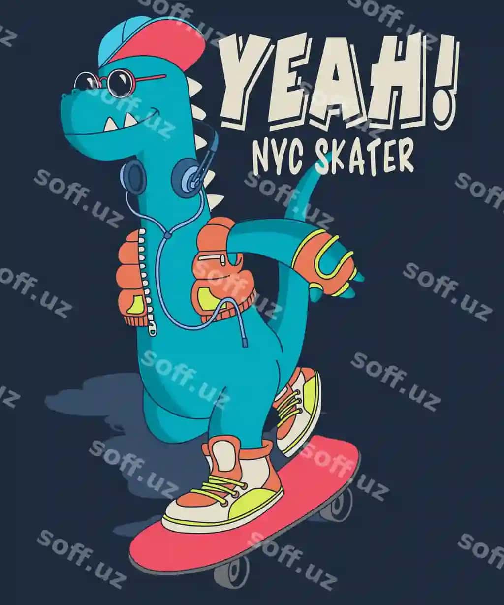 So'nggi dinosaur skaytbelash | Cool dinosaur skateboarding