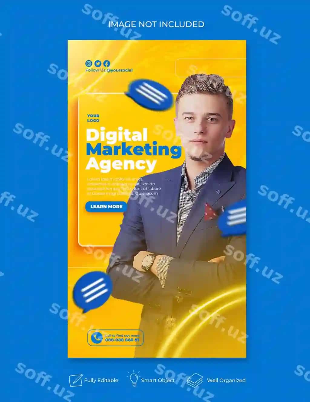 Ijodkor konsepsiya, ijtimoiy tarmoqlar, Instagram hikoyalari, raqamli marketing | Creative concept social media instagram stories digital marketing