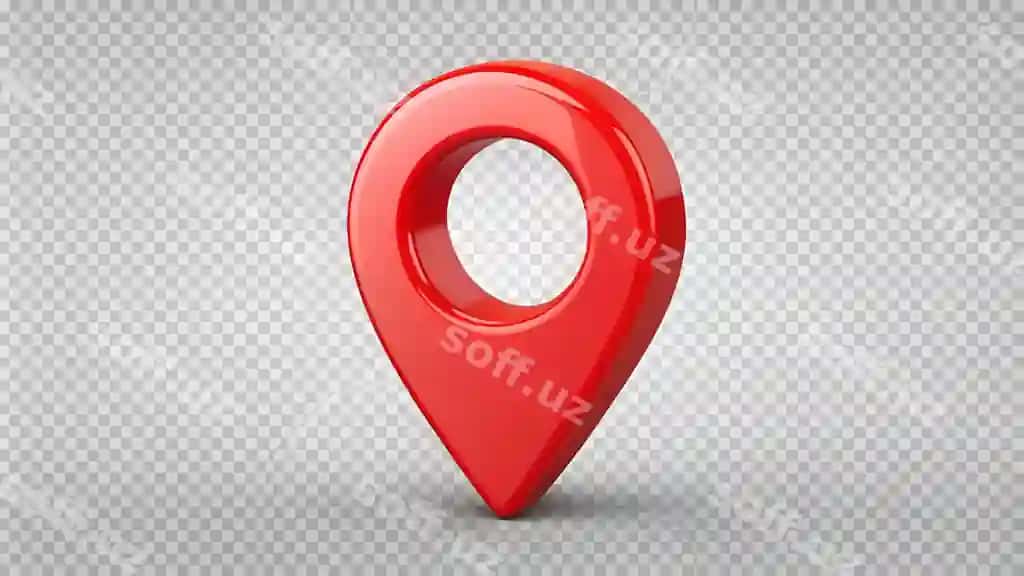 Qizil pin o harfi bilan | Red pin with letter o it