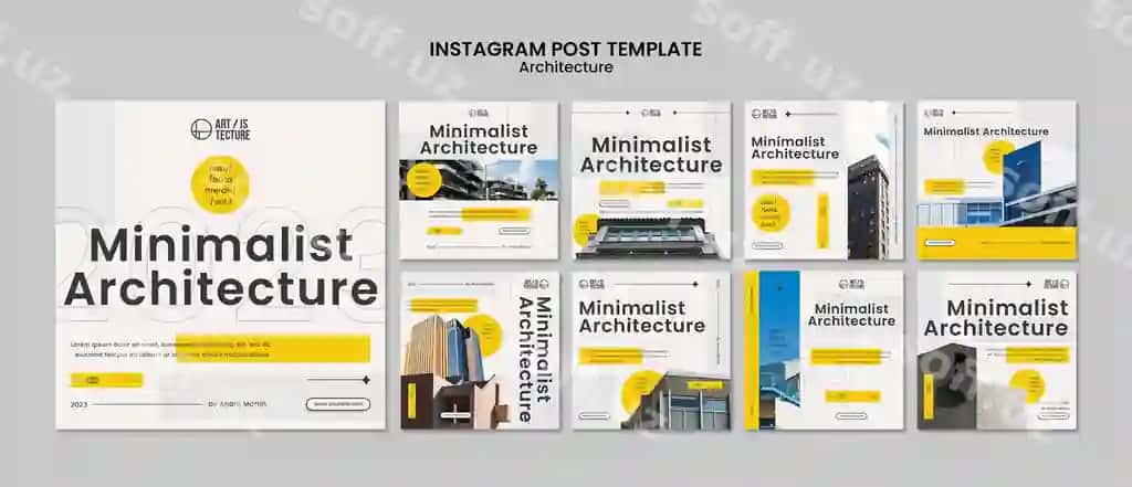 Tekis dizayn tuzilma shabloni | Flat design architecture template