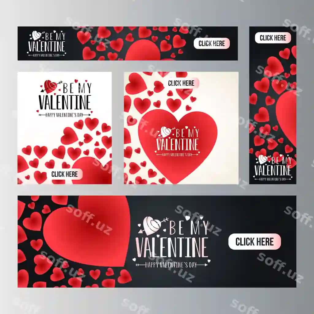 Valyentoy kuni vektor sotuv baner shabloni | Valentines day vector sale banner template