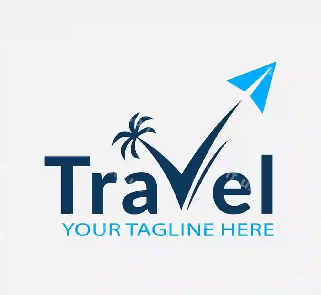 Sayohat logotipi vektor Tramp daraxti illustratsiyasi kompaniya logotipi | Travel logo vector tramp tree illustrationcompany logo