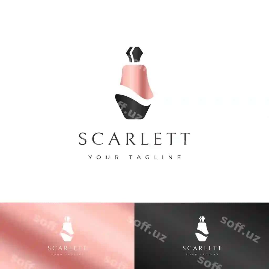 Bozorov zamonaviy parfum shisha logotip dizayni | Luxury modern perfume bottle logo design