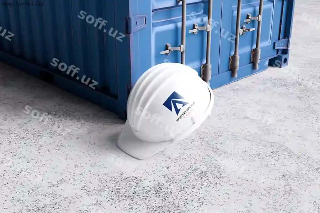 Bosh poyga tuzilishi mockup | Helmet construction mockup