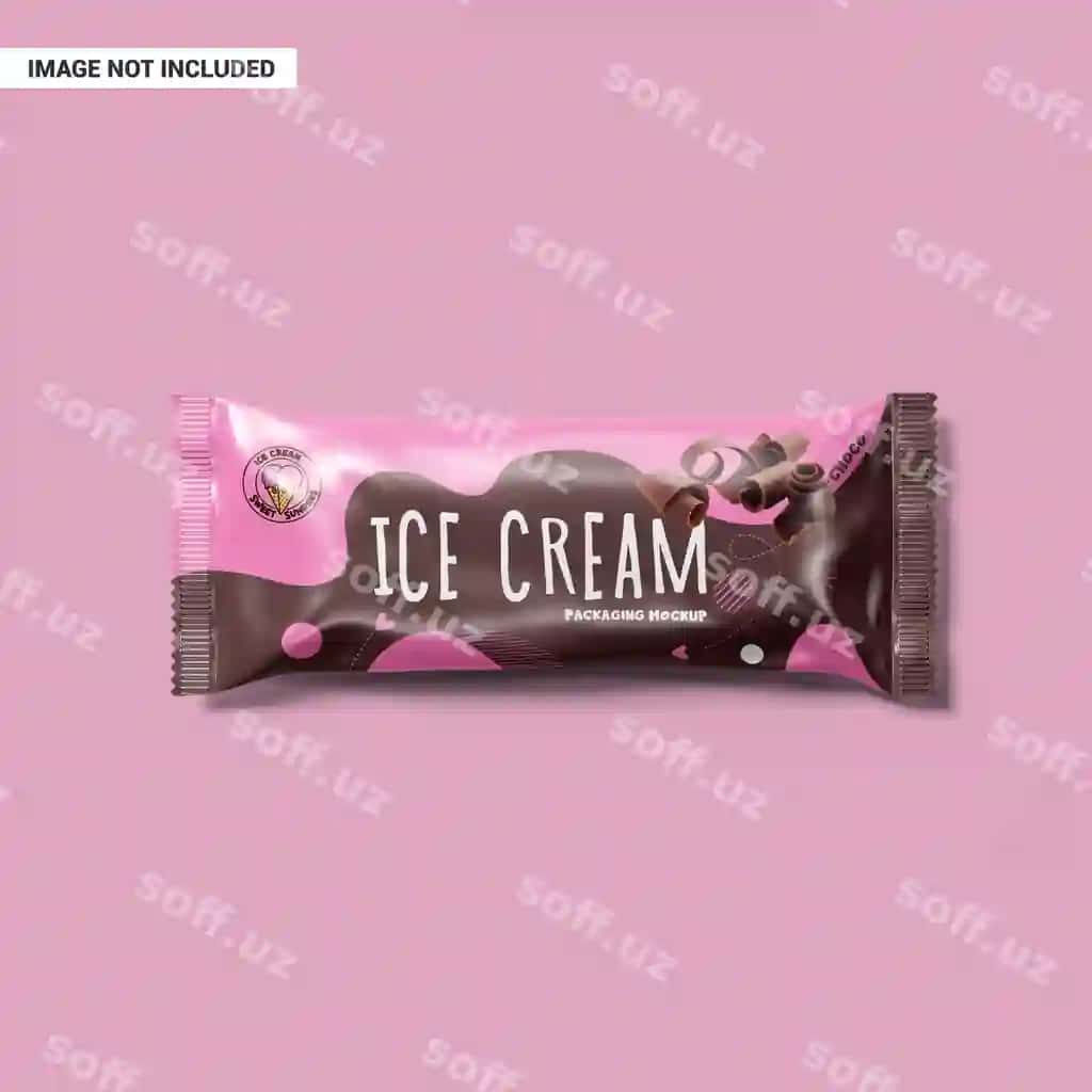 Muzza qadoqlash namunasi | Ice cream packaging mockup