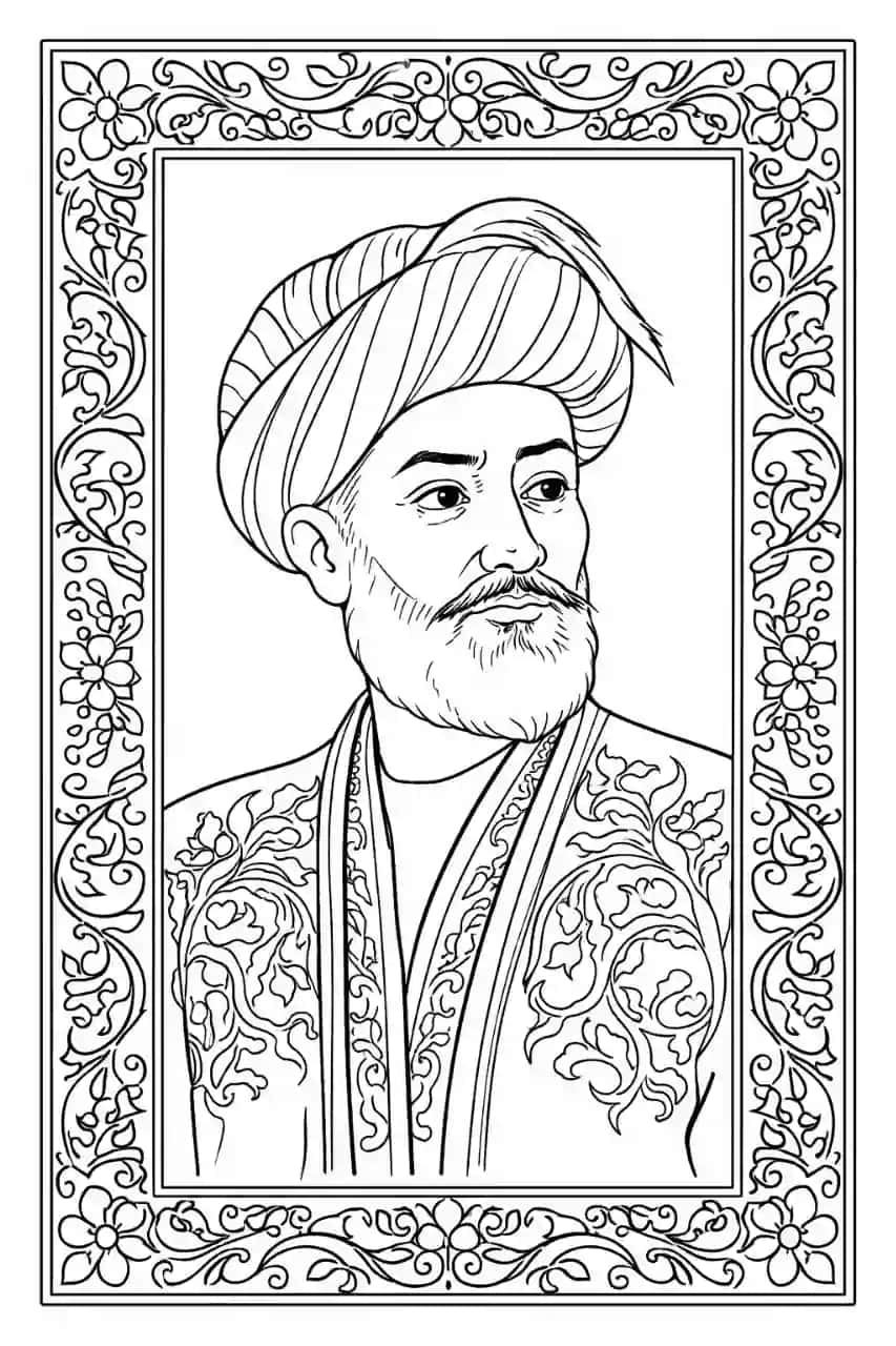Navoiy, Bobur rasmlari