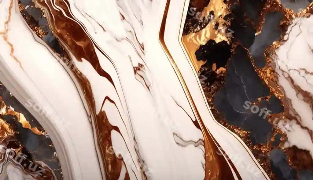 Abstrakt hashamat oq rust rangli marble tekstura tosh AI tomonidan yaratilgan | Abstract luxury white rust color marble texture stone ai generated
