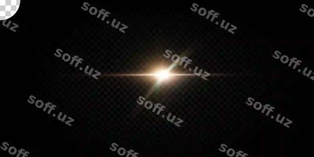 Yorqin objektiv fler efekti shaffof fonda | Bright lens flare effect transparent background