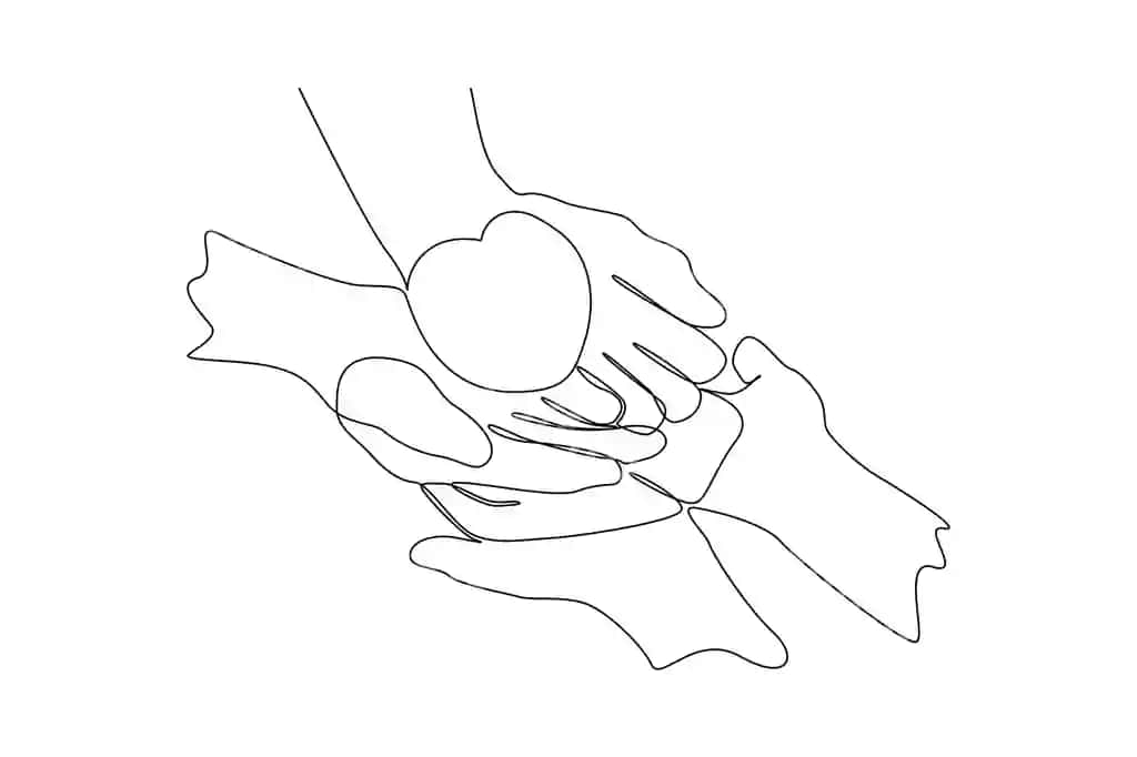 Davomiy bitta chiziqla chizish Jahon yurak kuni tushunchasi bitta chiziqla chizish dizayni vektor grafik illustratsiyasi | Continuous one line drawing world heart day concept single line draw design vector graphic illustration