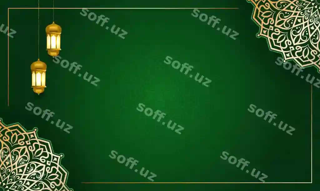 Hasharot yashil mandala bilan Ramazon kareem Hayit muborak arabeska islamiy | Luxury green with mandala ramadan kareem eid mubarak arabesque islamic