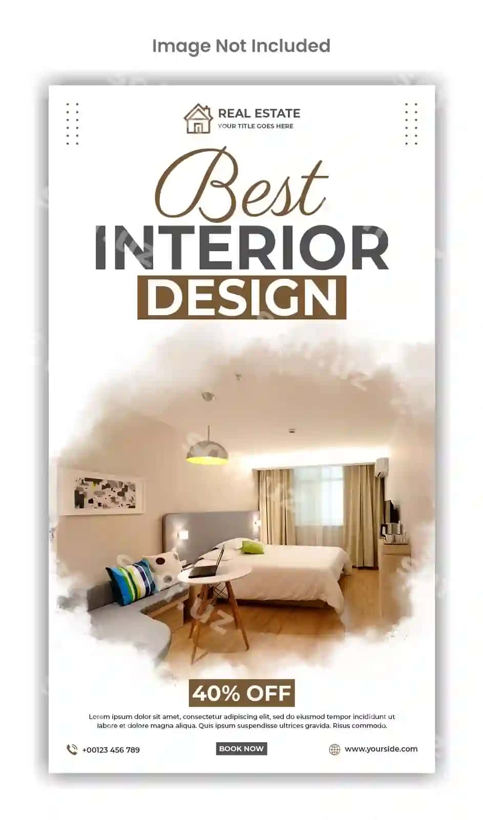 Zamonaviy ički dekor sotuv sotsial media Instagram hikoya şablon dizayni | Modern interior sale social media instagram story template design