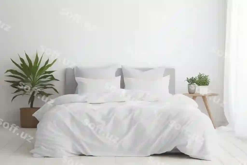 Yotoq matizlari interyer namunasi | Bed linen interior mockup