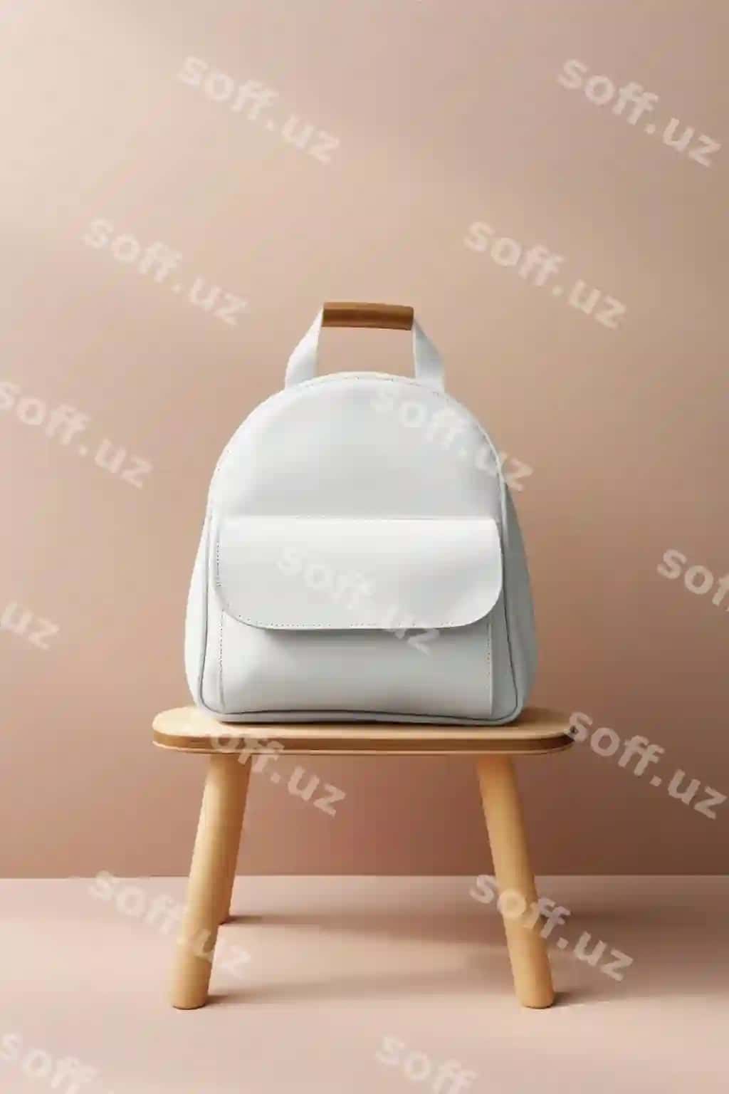 Sumka namuna yogʻoch stul | Bag mockup wooden stool