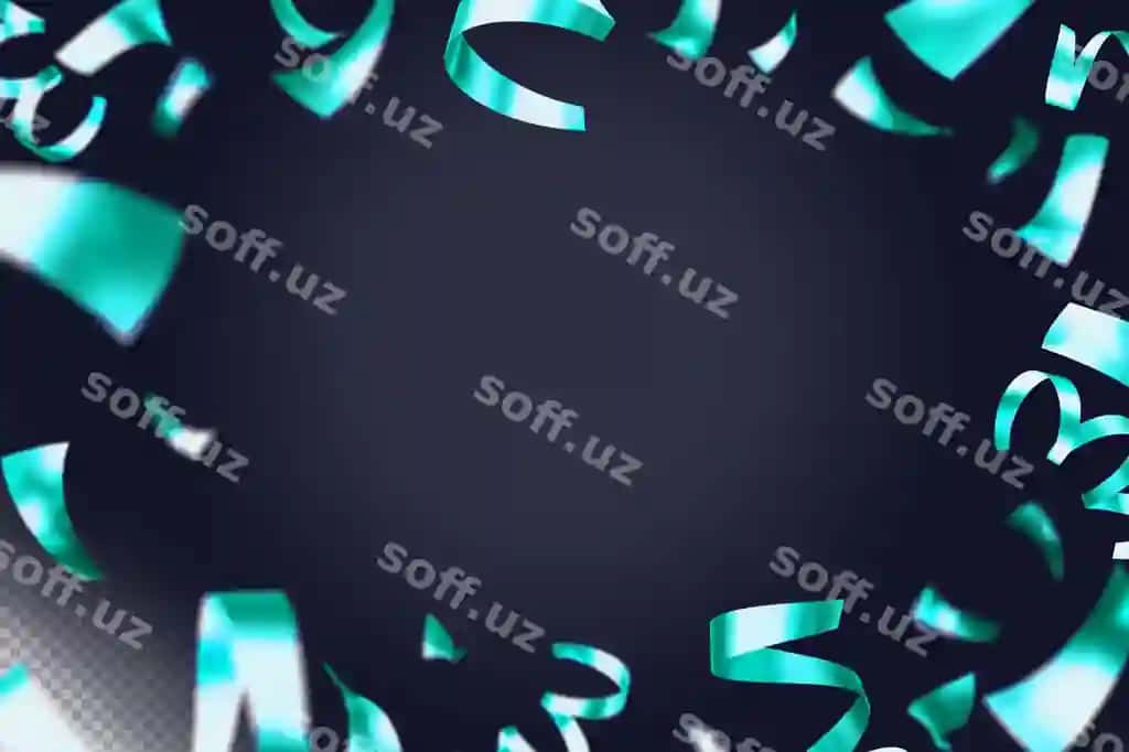 Ilova konfetti bezatlar ajralangan 3D render | Paste confetti decorations isolated 3d render
