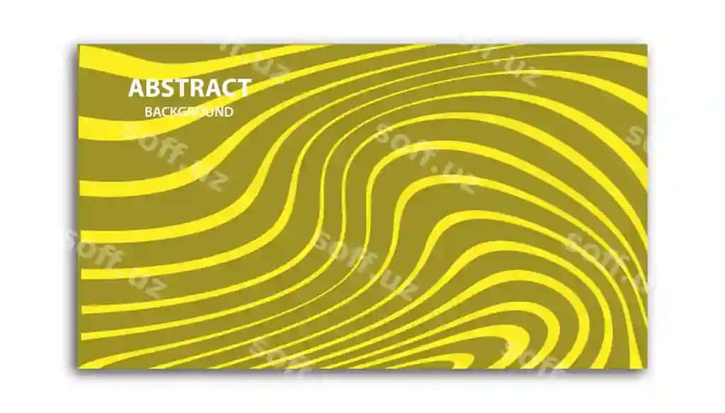 Sariq rangli dalga namunasi anqariy fon | Yellow color wave pattern abstract background