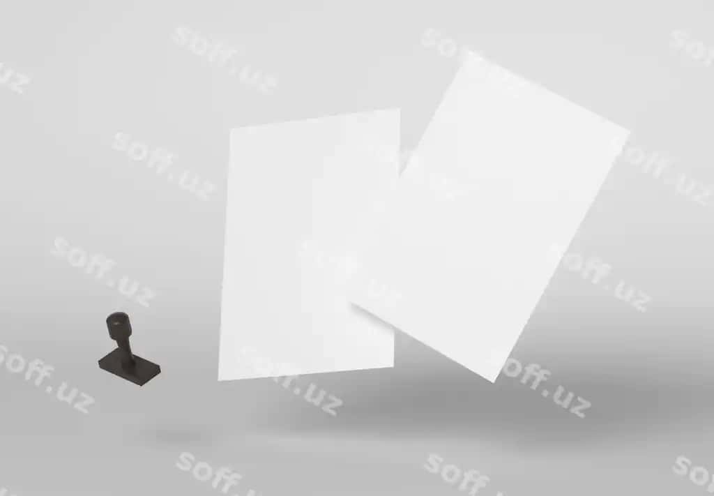 Qog'oz band namunasi joylashuvi | Paper seal mock up arrangement