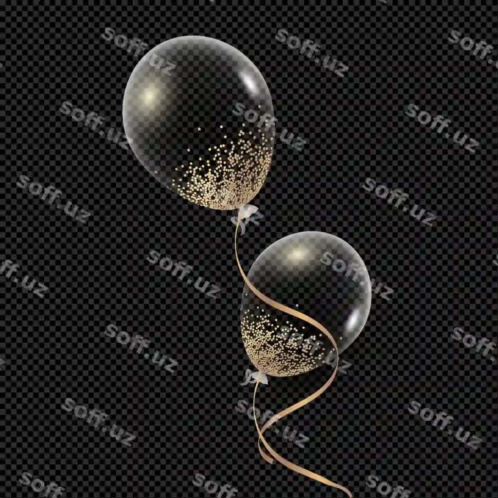 Vector parchishoq qor ig'na sharqillar realistik to'yga | Vector glittering snow needle balloons realistic party