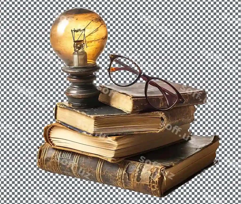 Sevimli virtual adabiyot trivia kecha ajralangan shaffof orqa fonda | Lovable virtual literature trivia night isolated transparent background