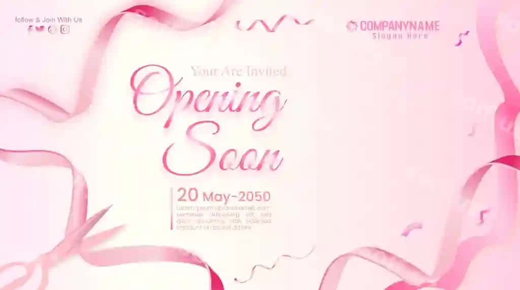 Katta oching tez flyer banner dizayni | Grand opening soon flyer banner design