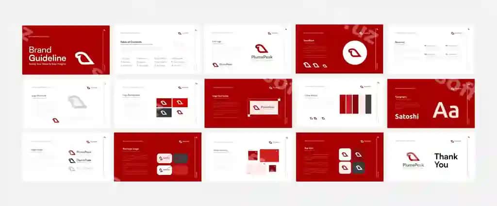 Brend qo'llanmasi shabloni minimal brend qo'llanmasi joylashuvi EPS vektor | Brand guidelines template minimal brand guideline layout eps vector