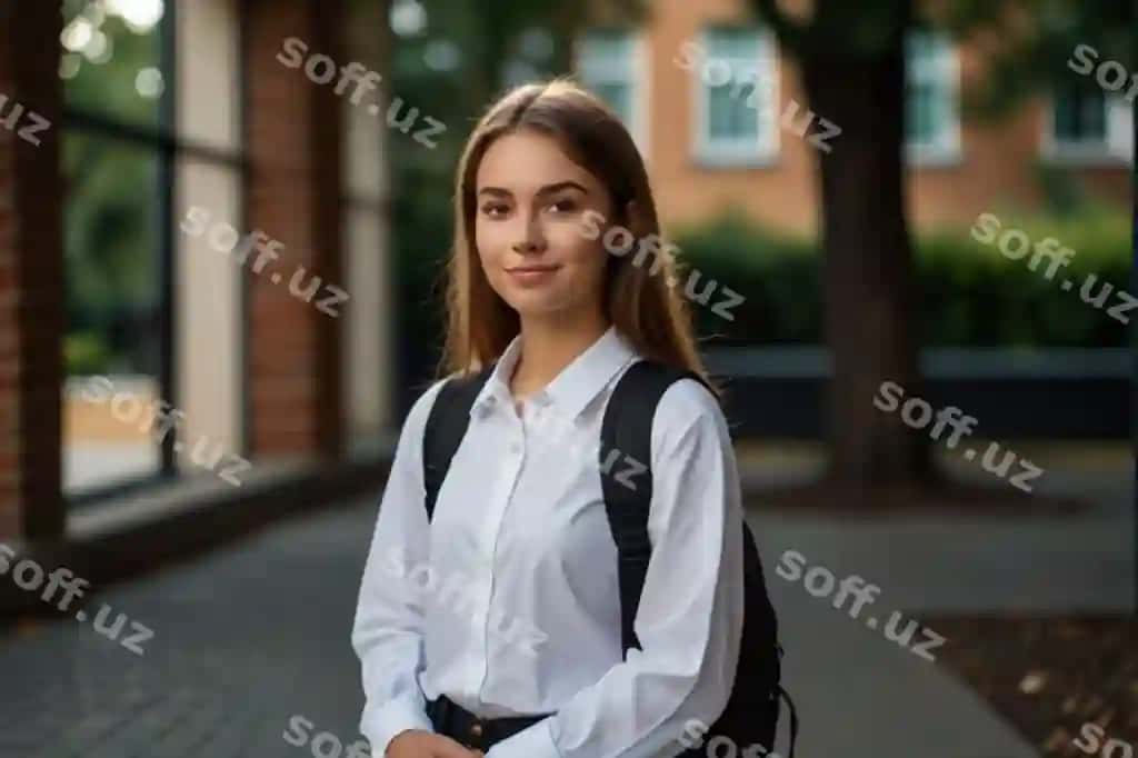 Bepul foto, old ko'rinish, ayol talaba, oq kofte, qora jaket, rucksak kiygan, fayllar tutgan. | Free photo front view female student white shirt black jacket wearing backpack holding files