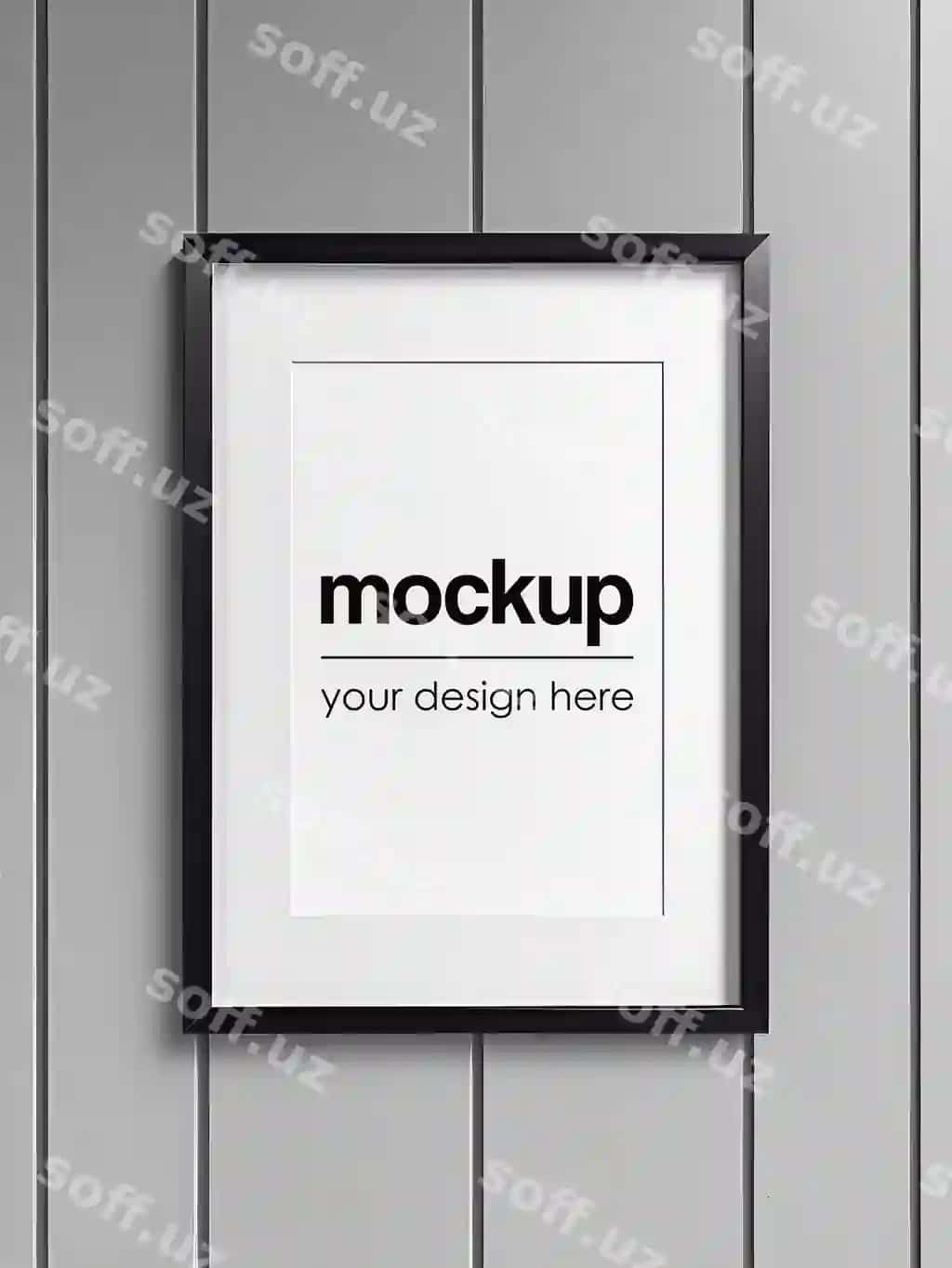 Ramkali sanʼat asari maketi afishasi 3D real render fotosurati | Framed artwork mockup poster showcase 3d realistic render photo