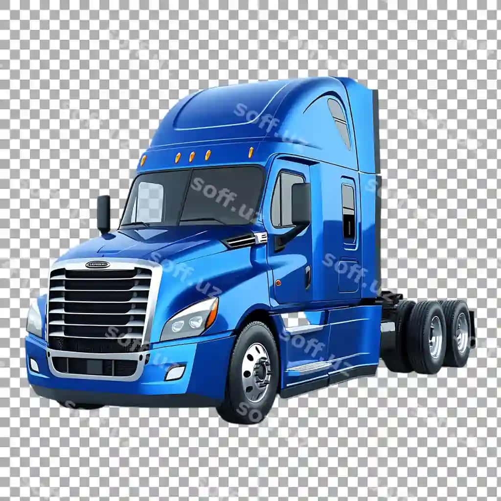 Png freyterliner kaskadiya yuk avtomobili shaffof fonda. | Png freightliner cascadia truck against transparent background