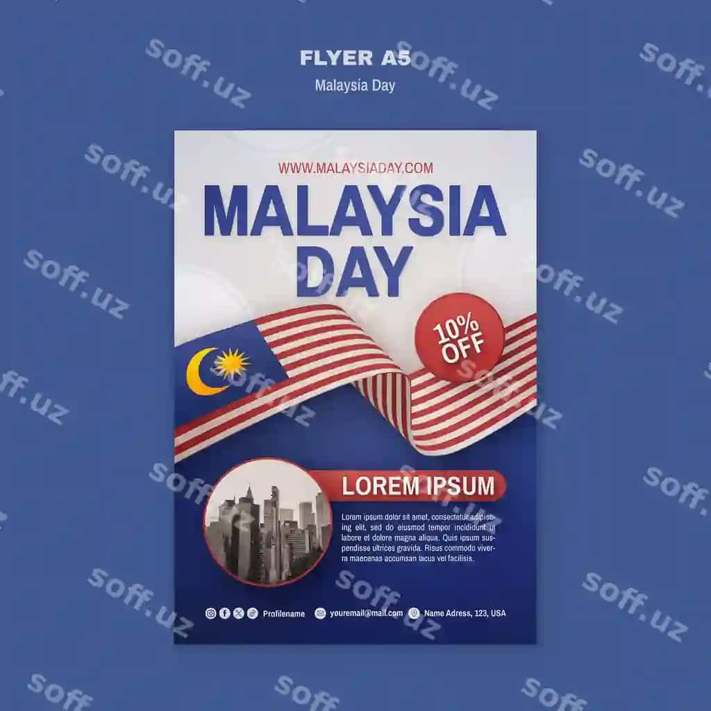 Malaysia kuni shabloni dizayni | Malaysia day template design