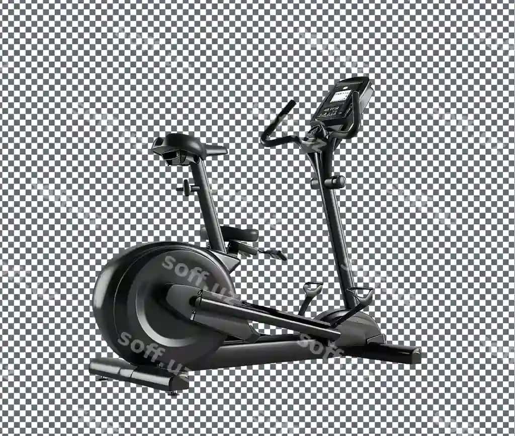 Ajoyib eliptik mashina shaffof fonda ajraltirilgan | Incredible elliptical machine isolated transparent background