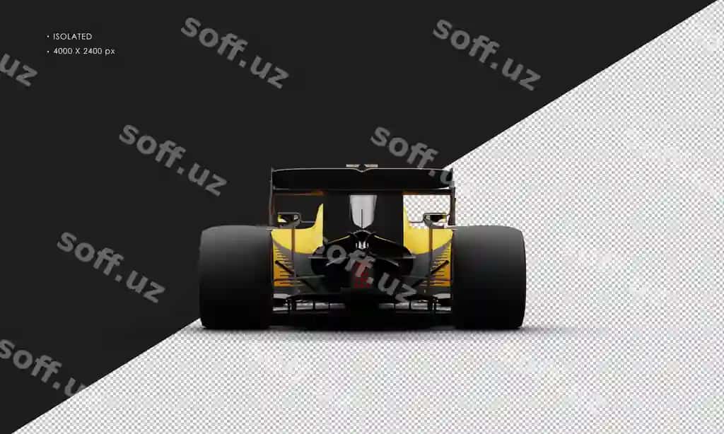 Ajraltirilgan haqiqiy shinali metalik orange sport avtomobili | Isolated realistic shiny metalic orange speed racing sport car from