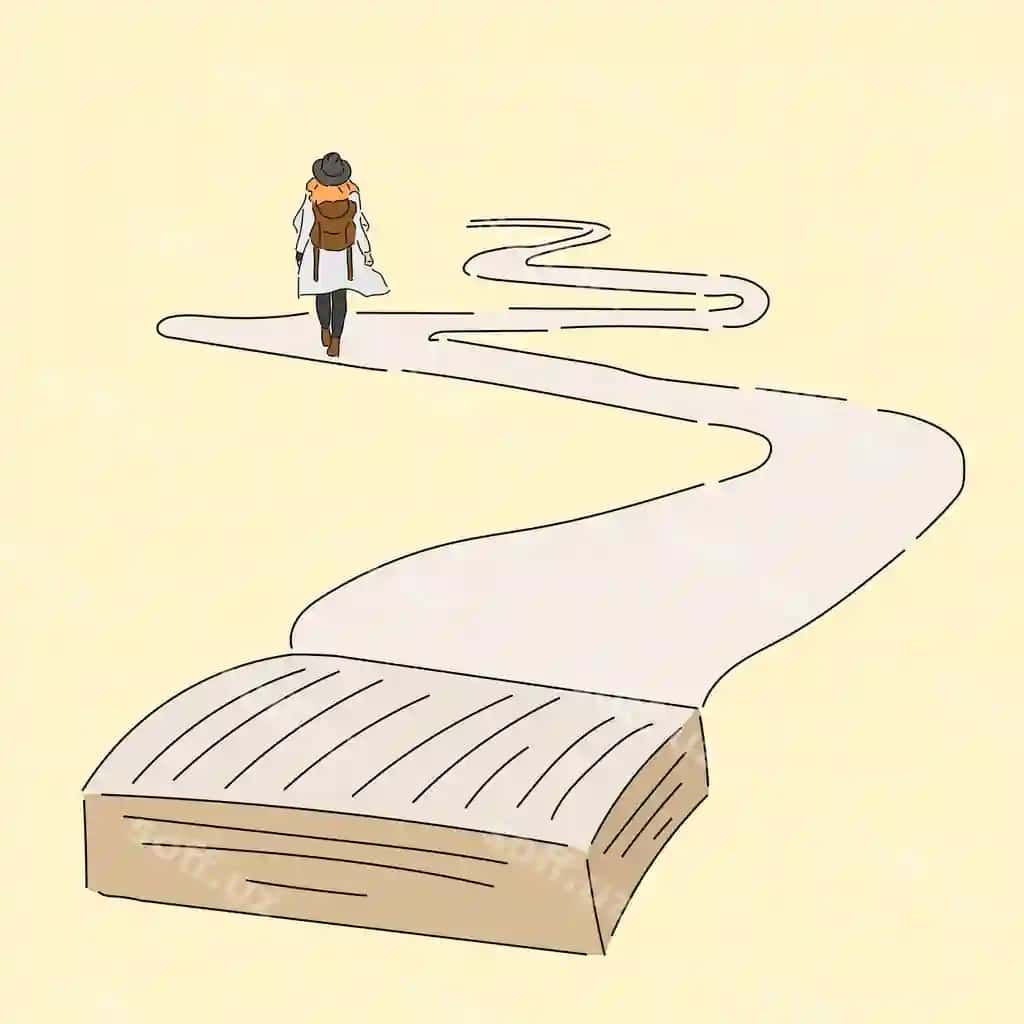 Sayohat Bilim Inson Yurish Kitob Yo'l | Journey knowledge person walking book path