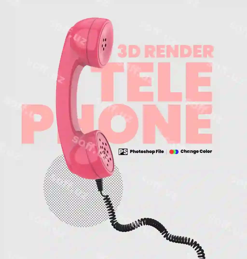 3d render telefon | 3d render telephone