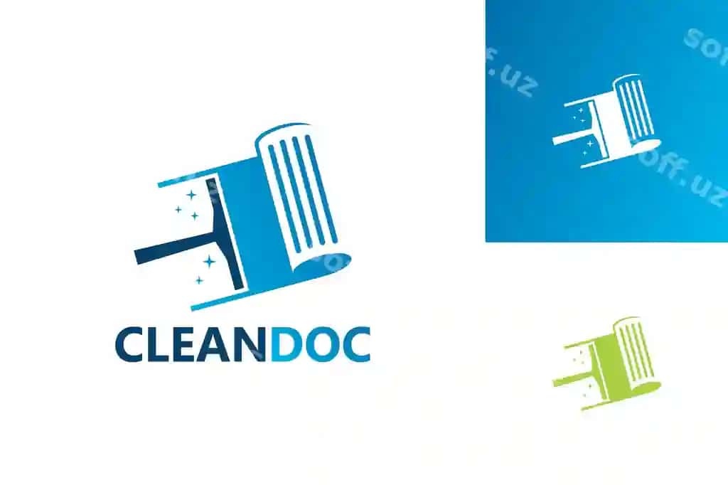 Toza hujjat logotipi shabloni dizayni vektor ayrim dizayn konsepsiyasi | Clean document logo template design vector emblem design concept