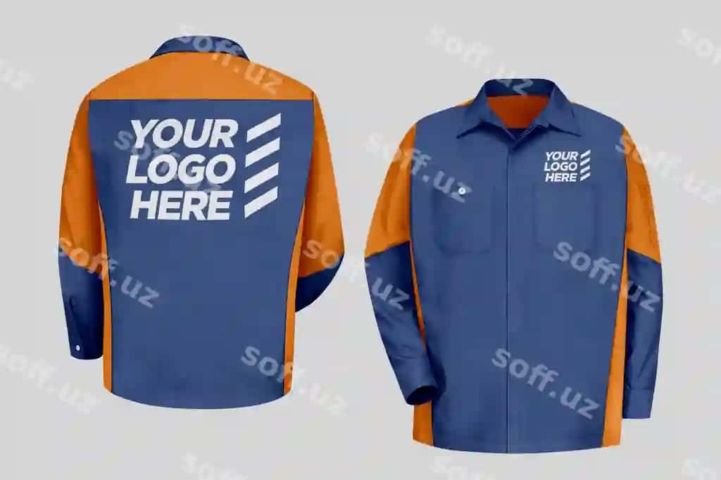 Ish koeffesi mockup | Work shirt mockup