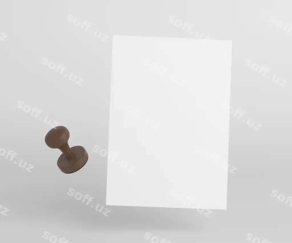 Kompositsiya qog'ozi yopishqichi namunasi | Composition paper seal mock up