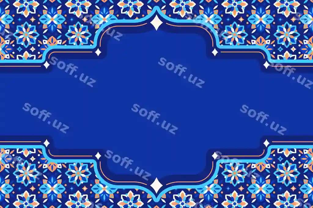 Tekis dizayn arab orqa fon dizayni | Flat design arabic background design
