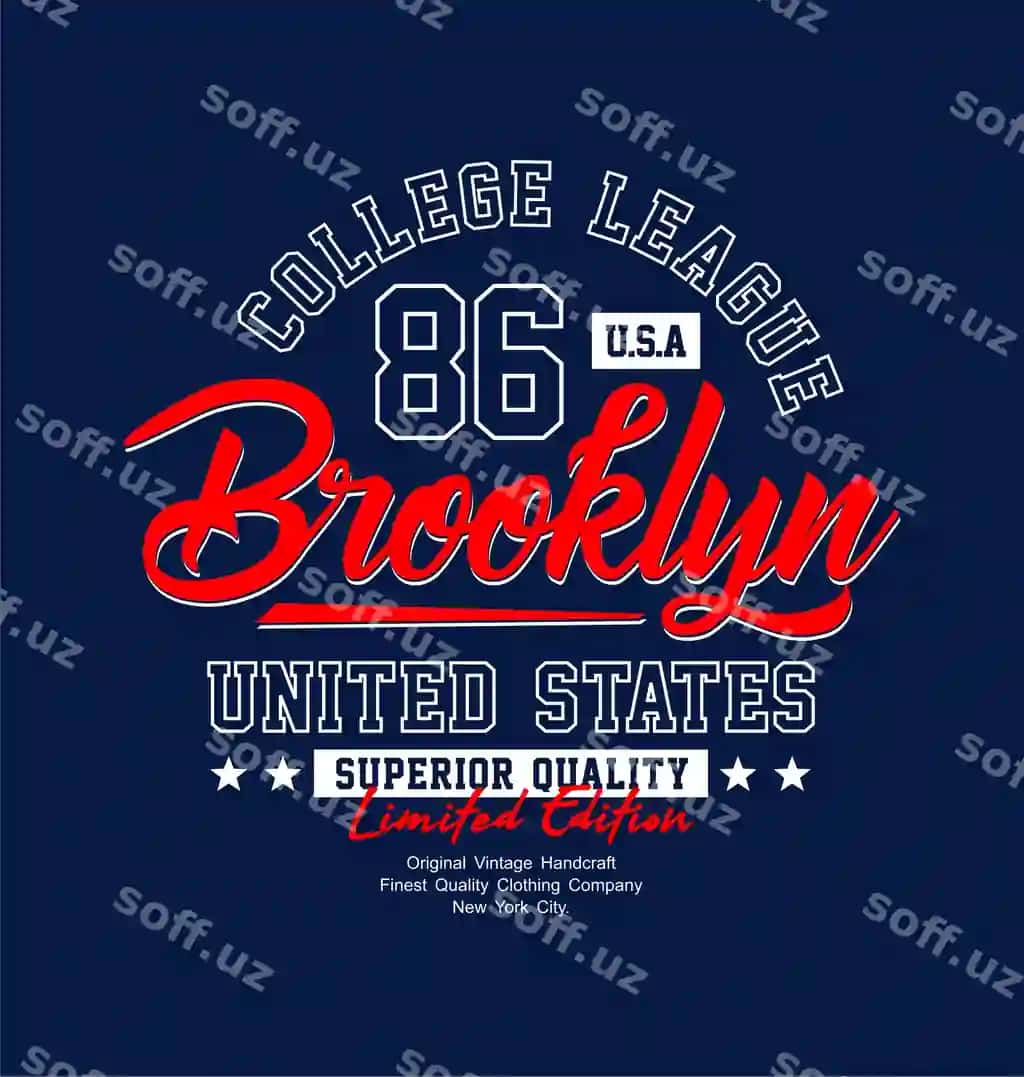 Brooklyn grafik tipografiya dizayn bosma futbolkalar | Brooklyn graphic typography design print tshirts