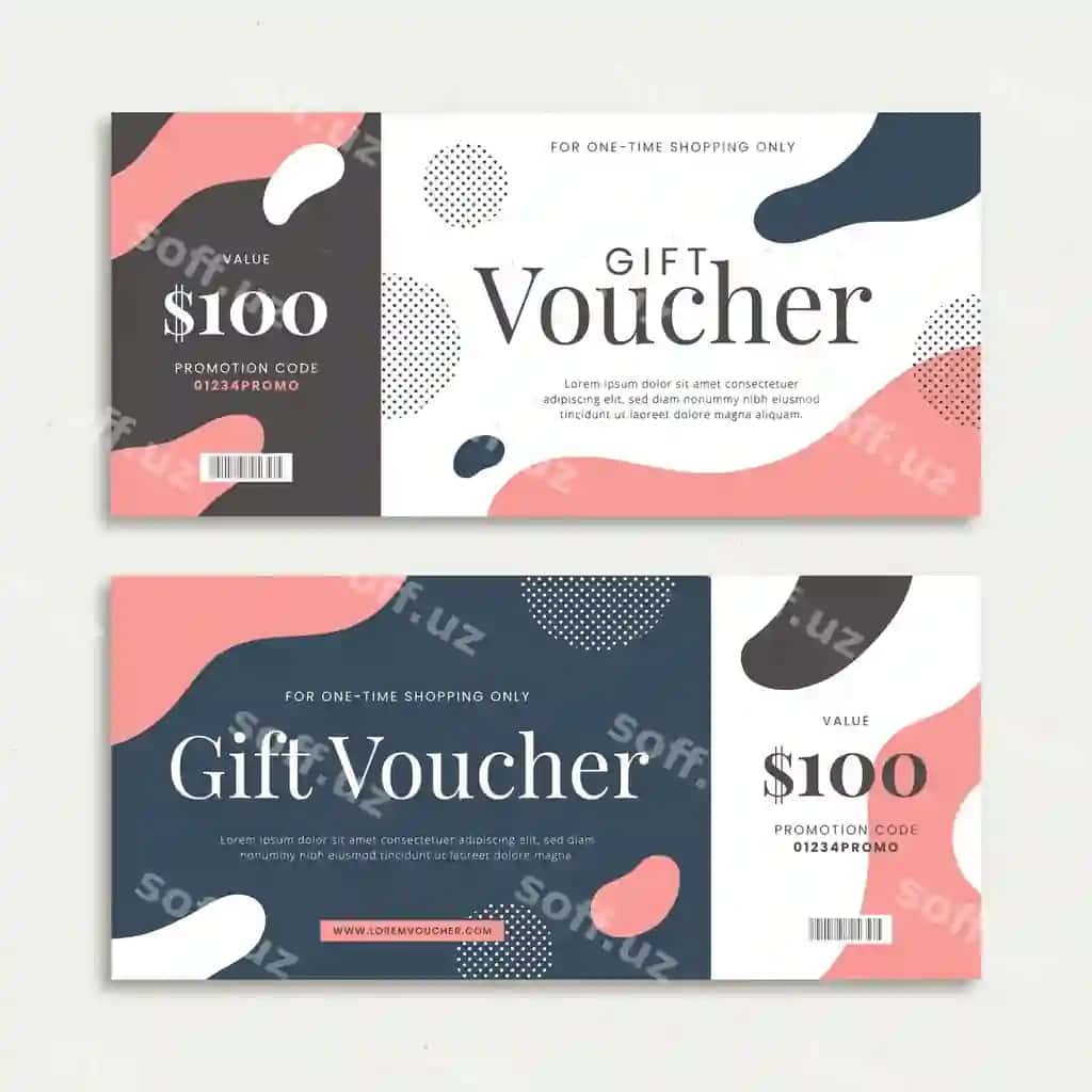 Tekis dizayn sovg'a kuponlari bannerlari | Flat design gift voucher banners
