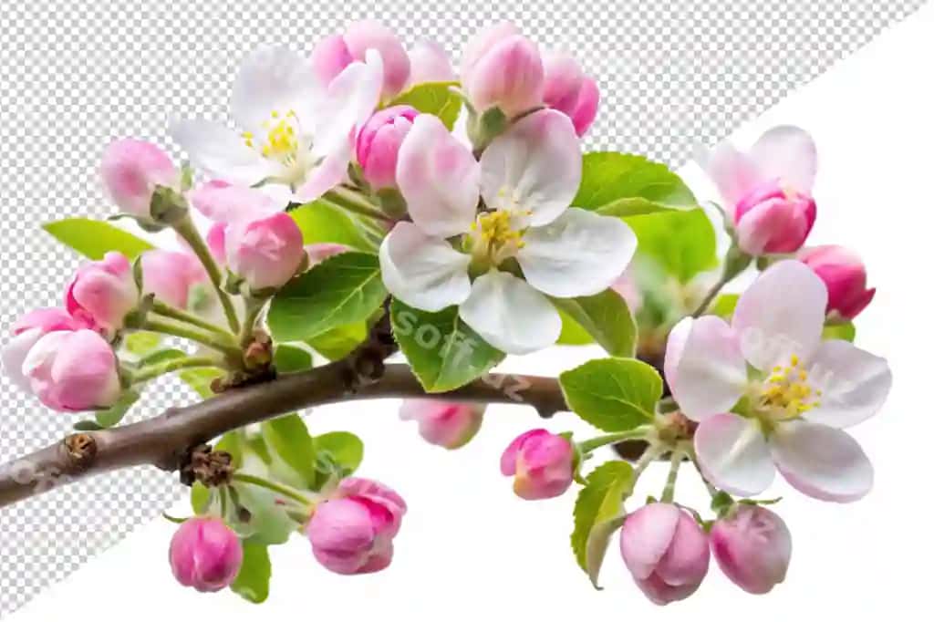 Binafsha gul daraqda gullamoqda | Pink flower is blooming branch