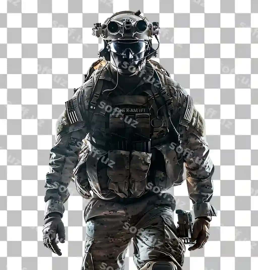 Biz armiya qo'riqchilari shaffof fonga qarshi kurashmoqda | Us army rangers combat uniforms transparent background